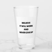 信じ効く与え タンブラーグラス (正面)