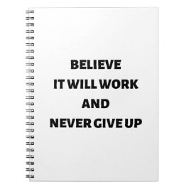 信じ効く与え ノートブック