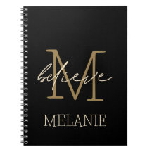 信じ勇気付けられる金ゴールドモノグラム名