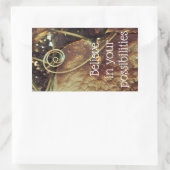 信じ可能性のシール 長方形シール (バッグ)