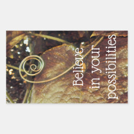 信じ可能性のシール 長方形シール