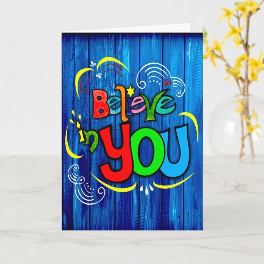 信じ君 カード (黄色い花)