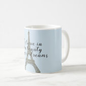 信じ夢のエッフェル塔 コーヒーマグカップ (正面右)