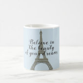 信じ夢のエッフェル塔 コーヒーマグカップ (中央)