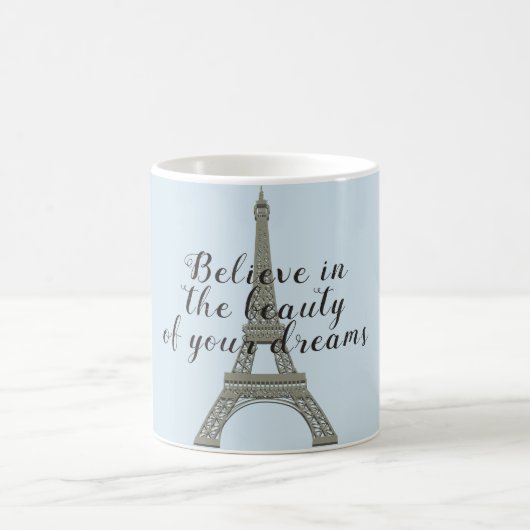 信じ夢のエッフェル塔 コーヒーマグカップ (中央)
