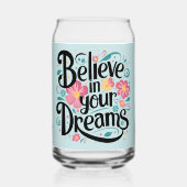 信じ夢のフローラお洒落芸術 ガラス缶 (正面)