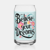 信じ夢のフローラお洒落芸術 ガラス缶 (裏面)