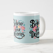 信じ夢のフローラお洒落芸術 ジャンボコーヒーマグカップ (正面右)