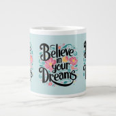 信じ夢のフローラお洒落芸術 ジャンボコーヒーマグカップ (正面)