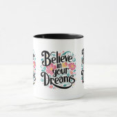 信じ夢のフローラお洒落芸術 マグカップ (中央)