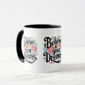 信じ夢のフローラお洒落芸術 マグカップ (正面左)