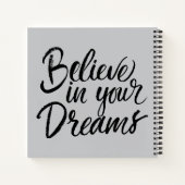 信じ夢の中で ノートブック (裏面)