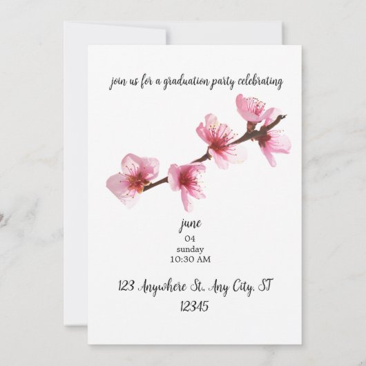 信じ夢の中 招待状 (裏面)