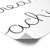 信じ夢，達成 – ポスター (角)