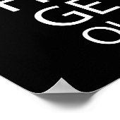 信じ寝床から出る – モチベーションおもしろい ポスター (角)