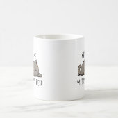 信じ寝猫を最高の試す コーヒーマグカップ (中央)