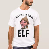信じ小妖精や小人おもしろいTシャツ Tシャツ (正面)
