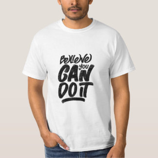 信じ引用文 Tシャツ