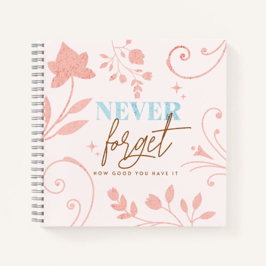 信じ忘れて本当に良い事はない ノートブック (正面)