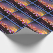 信じ感動的パーソナライズされた ラッピングペーパー (角)