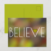 信じ感動的可愛い ポストカード (正面/裏面)