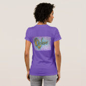 信じ感動的WordArtカスタムシャツ Tシャツ (裏面フル)