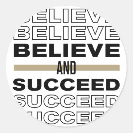 信じ成功 ラウンドシール