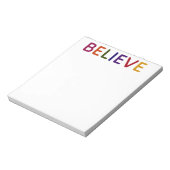 信じ数々の色の ノートパッド (回転)