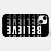 信じ文字効果デザイン Case-Mate iPhoneケース (裏面 (横))