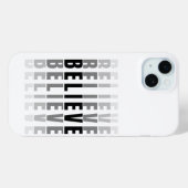 信じ文字効果デザイン Case-Mate iPhoneケース (裏面 (横))