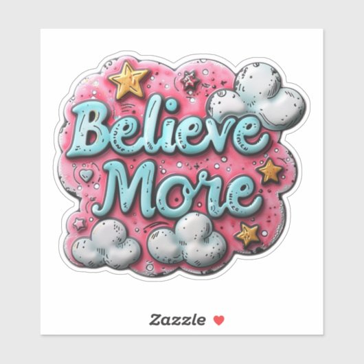 信じ星と感動的星のシール シール (シート)