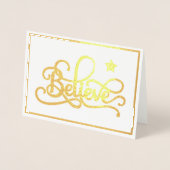 信じ星箔 箔カード (正面)