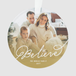 信じ書聖クリスマス写真 オーナメント