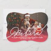 信じ書聖クリスマス写真 シーズンカード (正面)