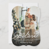 信じ書聖クリスマス写真 シーズンカード (正面)