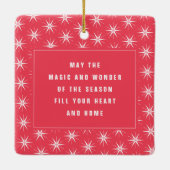 信じ書聖クリスマス写真 セラミックオーナメント (裏面)