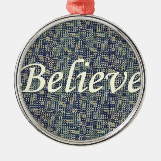 信じ枠 メタルオーナメント (正面)