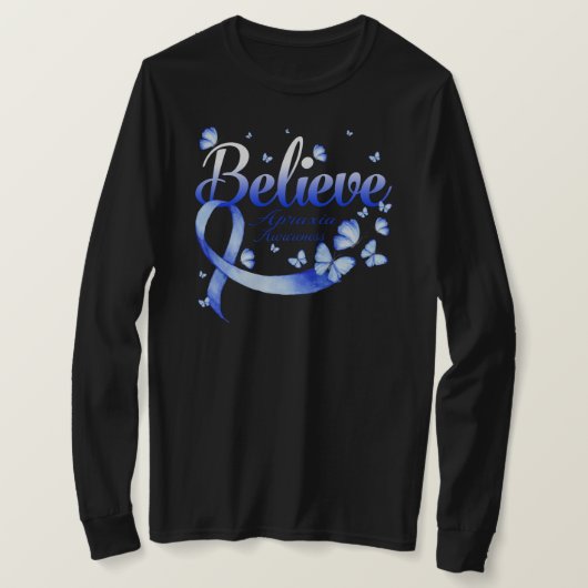 信じ欠乏蝶 Tシャツ (デザイン正面)