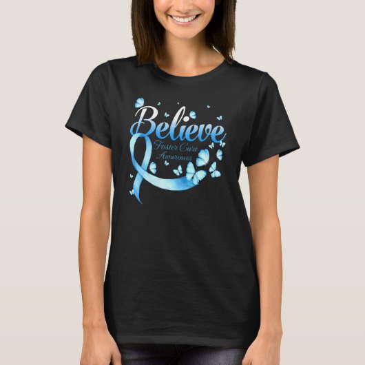 信じ気に認識度蝶 Tシャツ (正面)