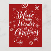 信じ疑問に思クリスチア魔法で シーズンポストカード (正面)