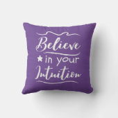 信じ直感の前向き考える引用文 クッション (裏面)