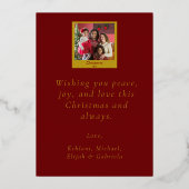 信じ祝タイポグラフィ 箔シーズンカード (裏面)