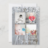 信じ素朴木の輝きがクリスマス シーズンカード (正面)