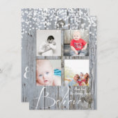 信じ素朴木の輝きがクリスマス シーズンカード (正面/裏面)