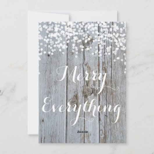 信じ素朴木の輝きがクリスマス シーズンカード (裏面)