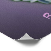 信じ紫陽花感動的 ポスター (角)