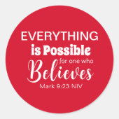 信じ聖聖教信赤 ラウンドシール (正面)