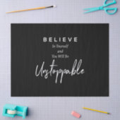 信じ自分でやれば止められない 薄葉紙 (クラフト)