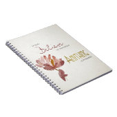 信じ自分で、信じられない錆びフローラ ノートブック (右側)