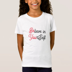 信じ自分でTee感動的、子供 Tシャツ